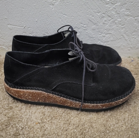 Birkenstock Gary Black Suede Size 10 - Picture 9 of 11